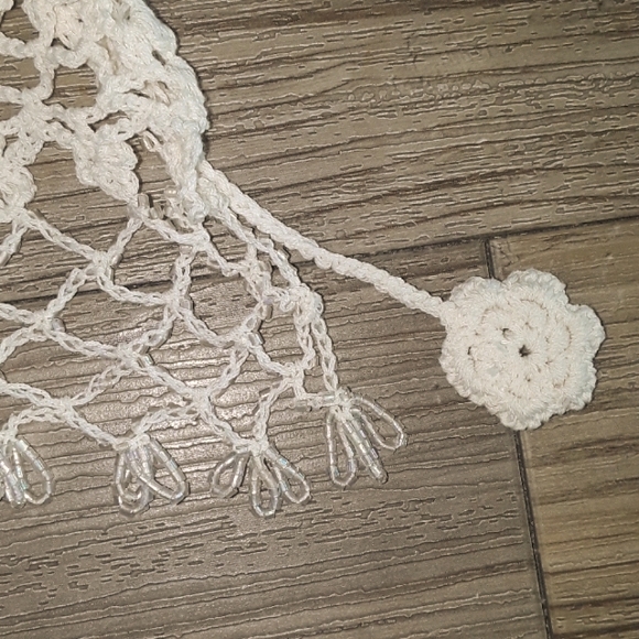 NANETTE LEPORE vintage crochet shawl - Picture 3 of 7